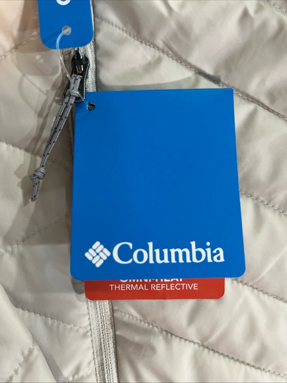 Womens 2X Columbia Heavenly Long Hooded Jacket Stone Puffer Omni-Heat Plus Size - Picture 13 of 16